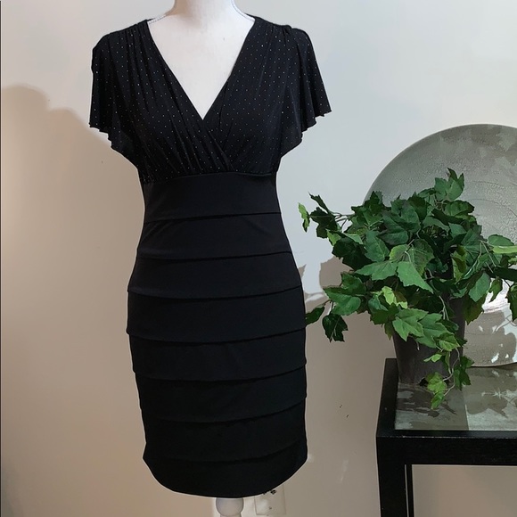 Black Ruffle Dress - Picture 2 of 8